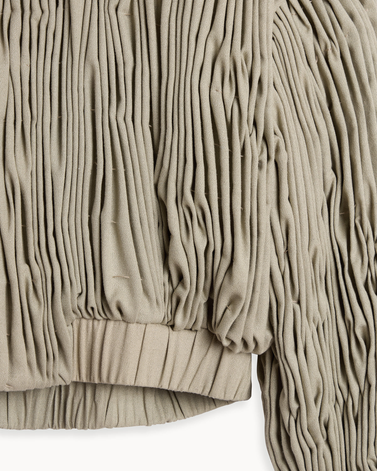 RUFFLED WOOL BOMBER