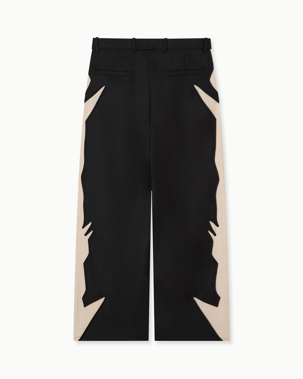 NOIR PANELLED WOOL TROUSERS
